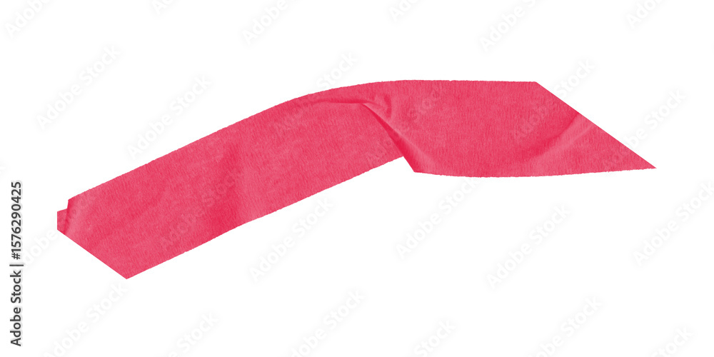Leinwandbilder A simple red shape on a black background with a slightly angled and somewhat irregular form factor