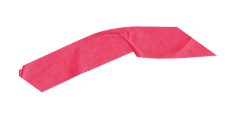 A simple red shape on a black background with a slightly angled and somewhat irregular form factor