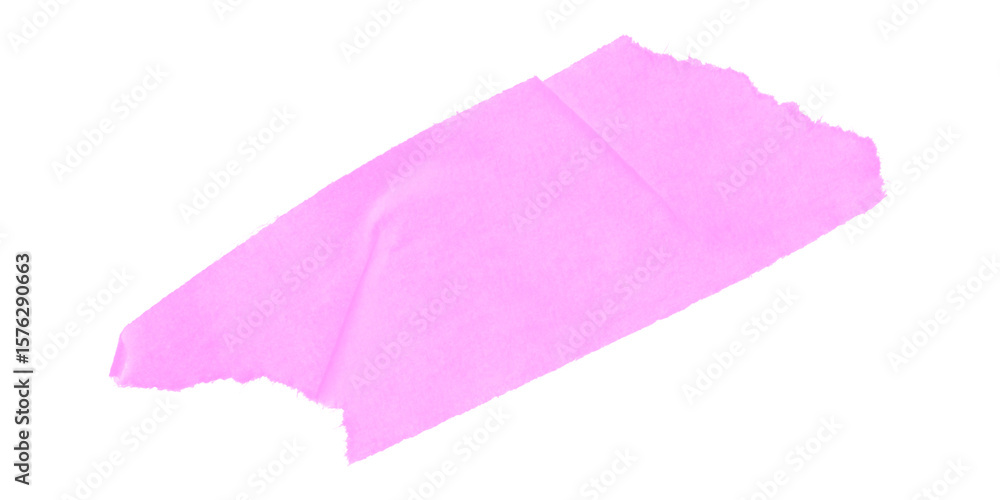 Leinwandbilder Isolated pink rectangular shape with pixelated edges against a black background in simple style