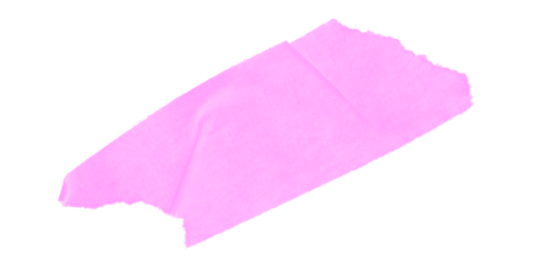 Isolated pink rectangular shape with pixelated edges against a black background in simple style