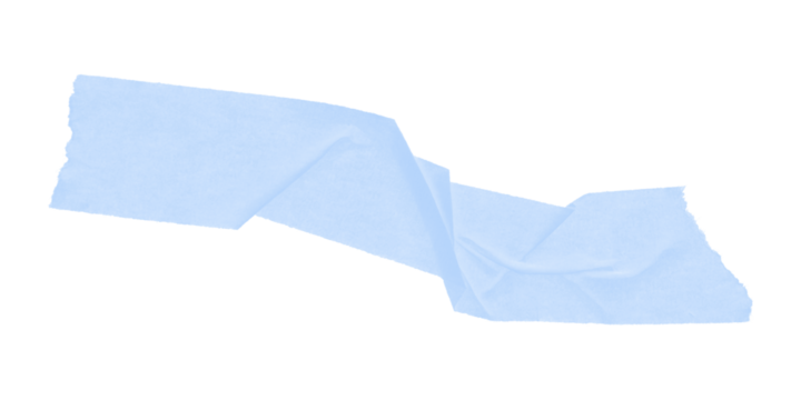 A light blue irregular shape with pixelated edges set against a solid black background in a simple design