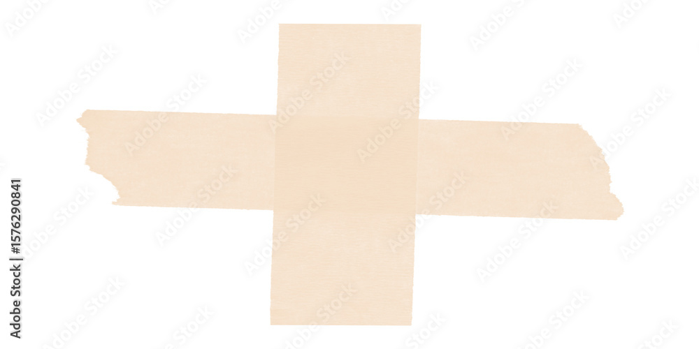 Poster a simple tan plus sign shape centered on a black background with slightly jagged edges on the sign