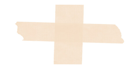 A simple tan plus sign shape centered on a black background with slightly jagged edges on the sign