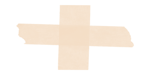 A simple tan plus sign shape centered on a black background with slightly jagged edges on the sign