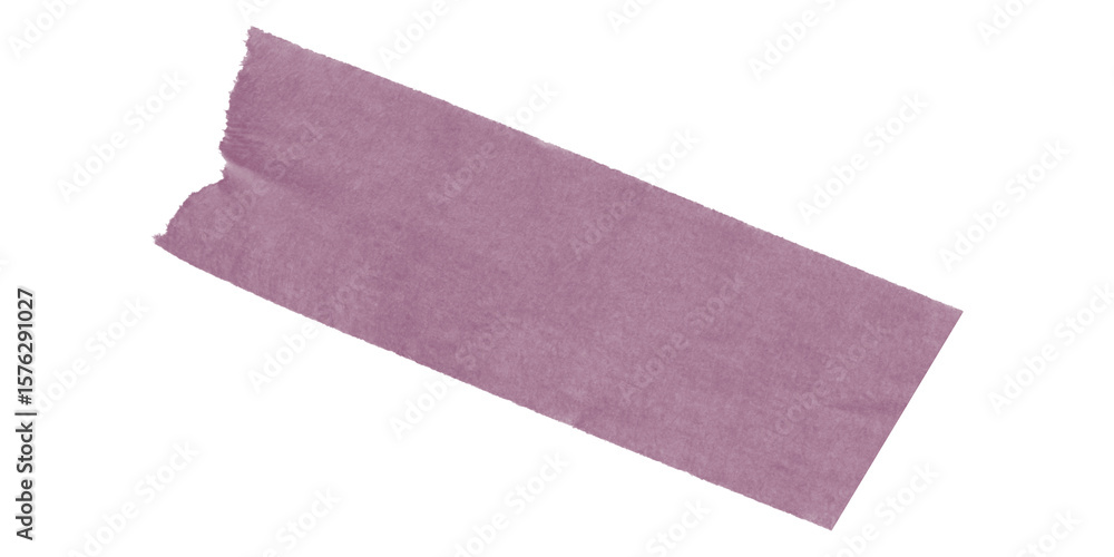 Poster a solitary mauve rectangle with a folded corner set against a stark black background in simple desig