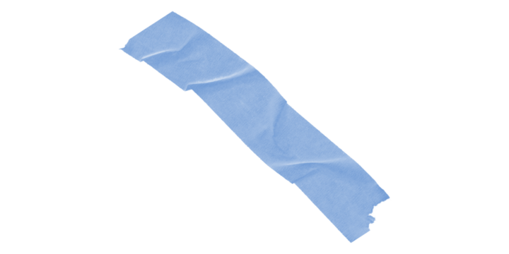 A light blue rectangle shape diagonally oriented on a black background in a simple digital image