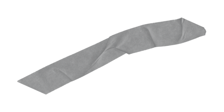 A gray pixelated shape against a black background creating a simple abstract minimalist design element