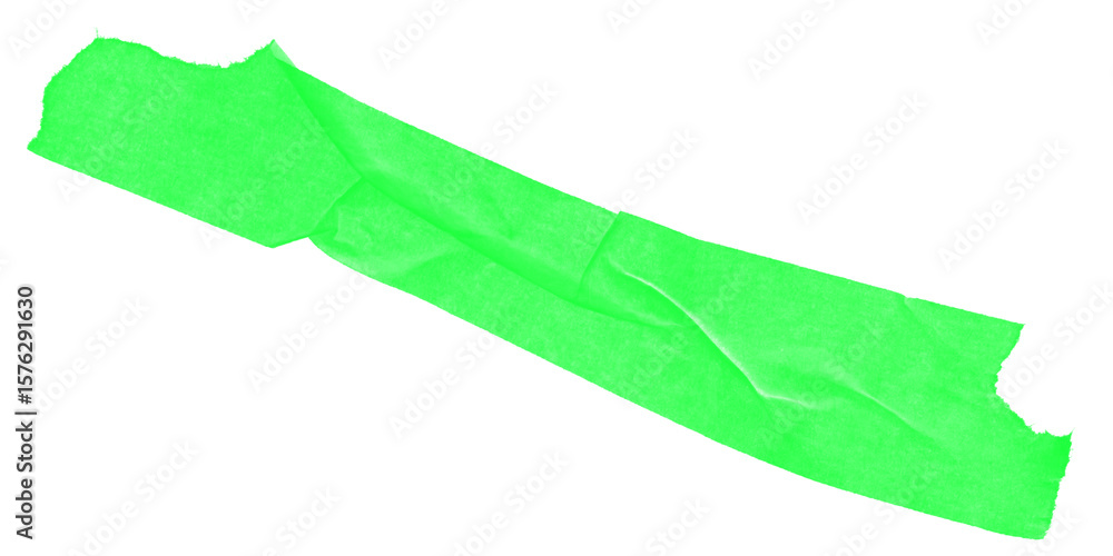 Poster a bright green elongated shape diagonally oriented on a stark black background in a simple graphic d
