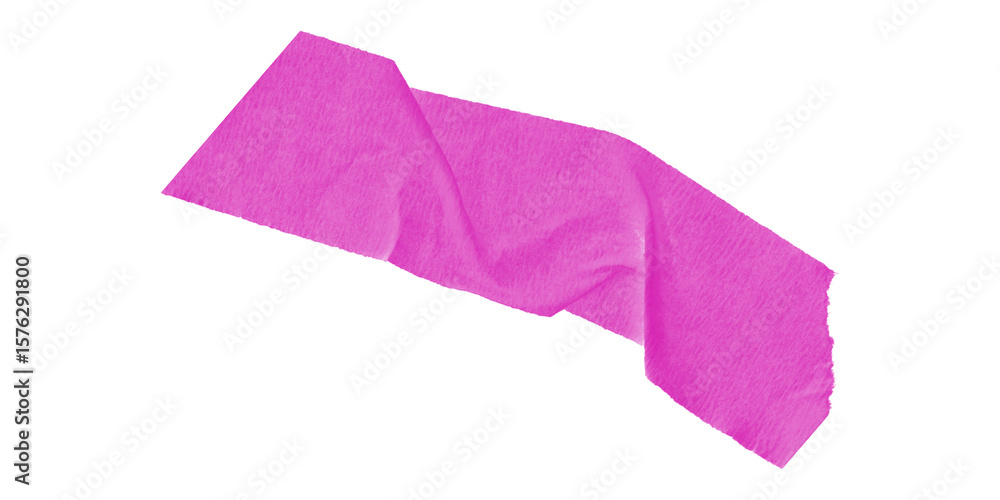Fototapete an abstract shape in magenta color on a black background with pixelated edges and a simple design