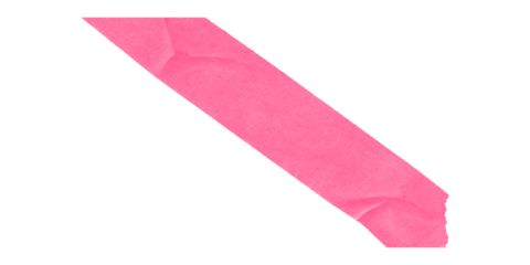 A pink diagonal stripe with pixelated edges on a black background in a simple abstract design