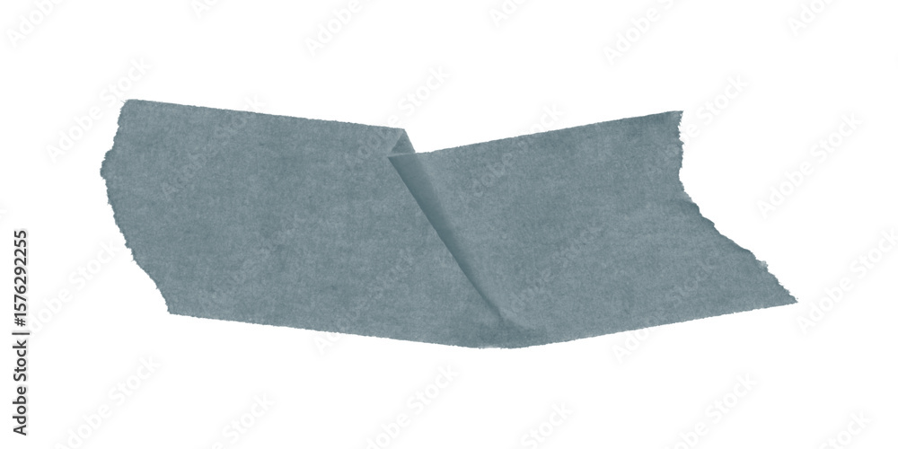 Leinwandbilder Abstract teal shape on a black background creating a simple and minimalist composition style