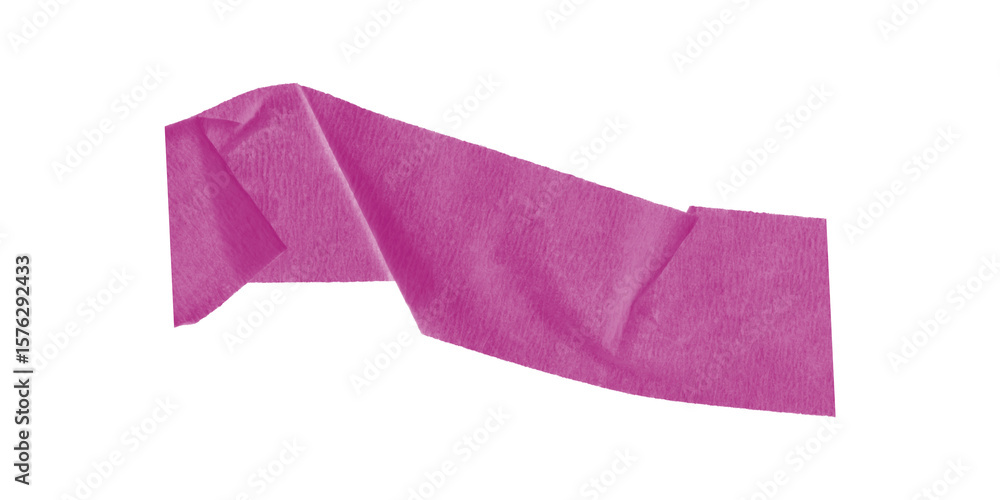 Fototapete a magenta blob with jagged edges isolated against a stark black background in a simple composition