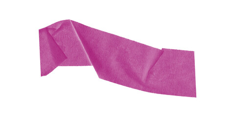 A magenta blob with jagged edges isolated against a stark black background in a simple composition