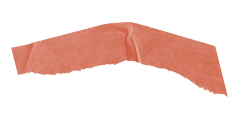 A simple abstract illustration of an orange shape on a black background with pixelated edges