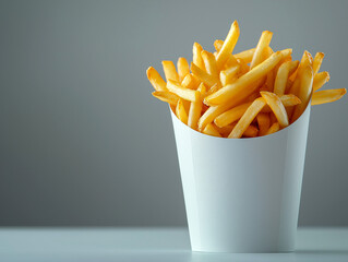 french fries in a paper holder