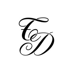 TD Monogram Cursive Logo