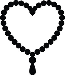 Heart-Shaped Prayer Beads Icon