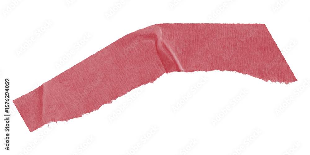 Leinwandbilder A red irregular shape with pixelated edges against a black background in a simple composition