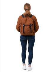 Back view of a young man