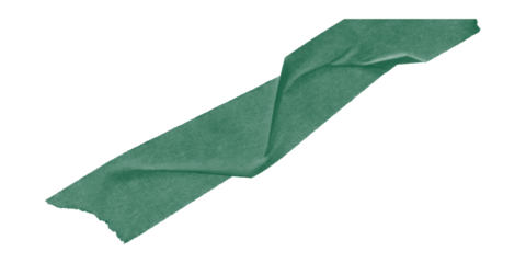 A single green shape diagonally across a black background with pixelated edges visible here