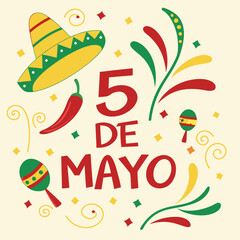 Happy 5 De Mayo photo and illustrations