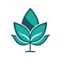 Green leaf eco friendly nature icon vector illustration