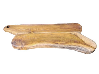 Teak Wood Cutting Board with Rustic Style – Transparent Background