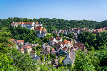 Blick über Haigerloch, Deutschland 