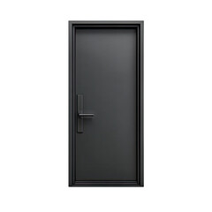 Modern Black Door with Sleek Handle, Perfect for Contemporary Architecture and Interior Design Inspiration