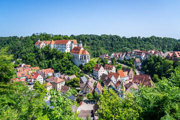 Blick über Haigerloch, Deutschland 