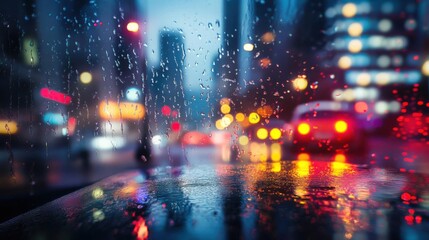 Fototapeta premium City Rain
