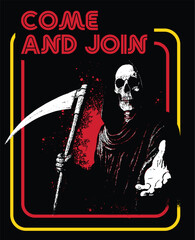 The grim reaper illustration