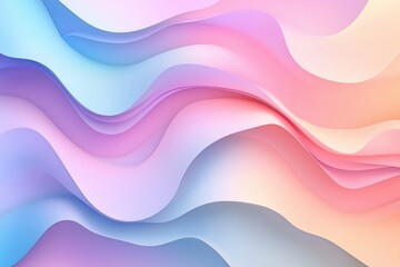 Fluid abstract background featuring soft gradient waves in blue, pink, and purple tones. The smooth, flowing shapes create a calm and modern aesthetic. Ideal for creative designs, technology, beauty, 
