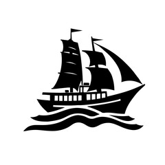 sailing ship silhouette