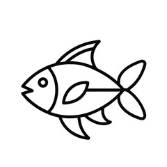 colorful fish vector illustration for seafood or marine design