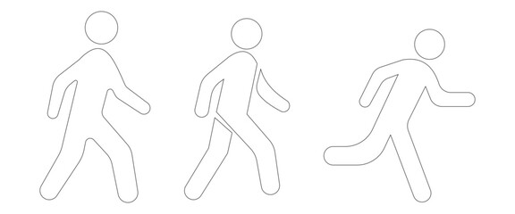 Flat People Icons Vector Set  User, Profile, Avatar, Silhouette   Pictogram Collection
