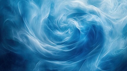Obraz premium Abstract swirling blue and white smoke