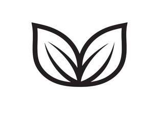 Organic Fertilizer Leaf Concept Flat Vector Icon