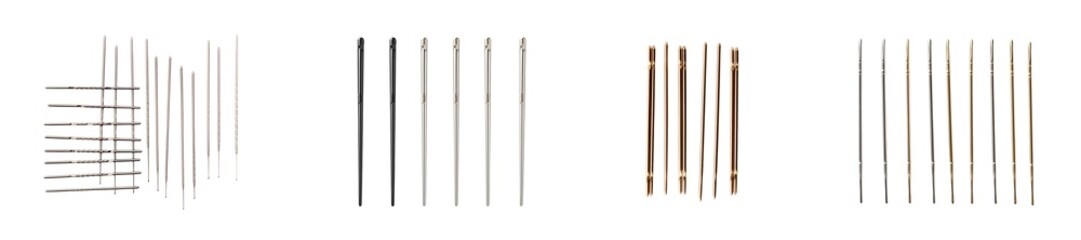Bobby pins isolated on transparent background.