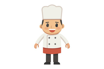 Chef's Delight: An illustration of a cheerful chef, radiating culinary expertise and ready to create deliciousness in the kitchen.
