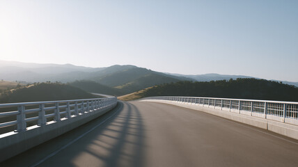 highway road in mountains