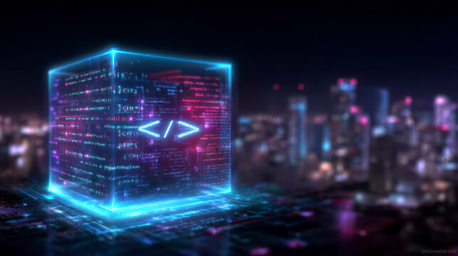 Abstract illustration set depicting application software development concepts including low code development e commerce quality assurance bug fixing and online shopping app coding.