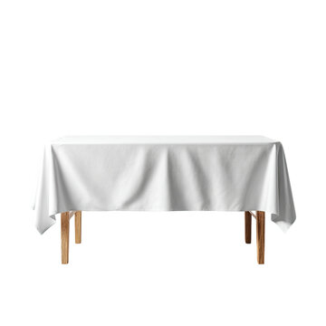 Elegant White Rectangular Tablecloth: Perfect for Events & Dining
