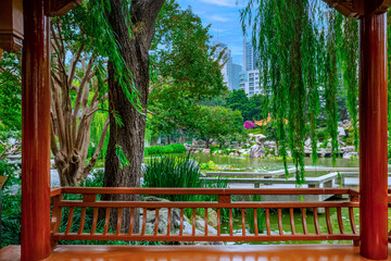 The Chinese Garden of Friendship. This garden was modelled after the classic private gardens of the...