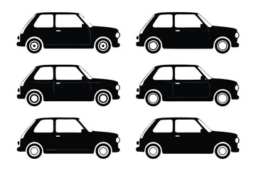 Classic Car Collection: A sleek collection of classic cars in a minimalist style. Capturing the essence of automotive design