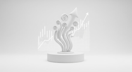 Abstract Concept Of Financial Growth And Success