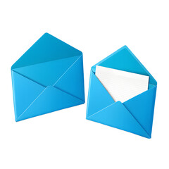 open envelope with message