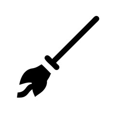 broomstick halloween icon