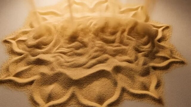 Abstract Sandfall Creation - Shifting Zen Garden Textures

