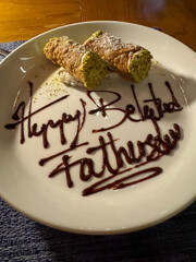 Fototapeta premium Happy Belated Father's Day